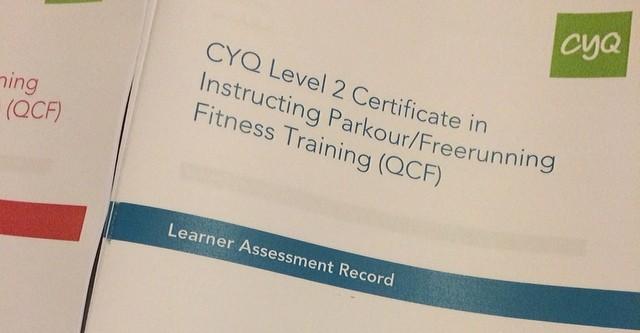 Parkour UK CYQ Level 2 Certificate in Instructing Parkour/Freerunning Fitness (QCF) course launched!
