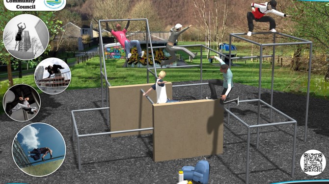 New Parkour Parks for Crynant, Wales & Sheffield, England